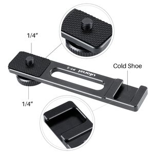 Ulanzi PT-5 Vlogging Microphone <span class=keywords><strong>Montage</strong></span> Stand Extension Bar Plaque avec Froid Chaussures 1/4 ''-20 Trépied Trou pour Sony A6400 Vidéo <span class=keywords><strong>Vlog</strong></span> - Product Image 2