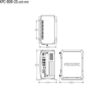 คอมพิวเตอร์อุตสาหกรรม Foxkpc รุ่น Kpc B08 2s แบบไม่มีพัดลม ระบบ Windows 8 สำหรับใช้งานในอุตสาหกรรม - Product Image 5