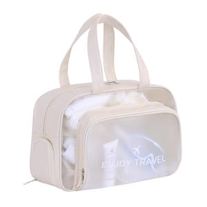 Cross-border New PVC <b>Zipper</b> Closure Dry Wet Separation Waterproof Swimming Beach Fitness Sports <b>Storage</b> Toiletries Cosmetic <b>Bag</b> - Product Image 1