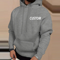 Sweat à capuche épais et personnalisable pour hommes Boxy Blank Plain Thick Cotton Oversized Fleece ODM Supplier for Autumn Season