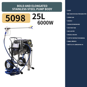 Súng phun sơn không khí điện chuyên nghiệp 220V, động cơ không chổi than cao áp, dùng cho sơn latex - Product Image 5