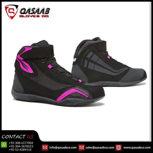 Botas de moto para mujer, zapatillas informales, zapatillas deportivas transpirables, botas de microfibra para Motocross, zapatos de cuero para montar en motocicleta - Product Image 2