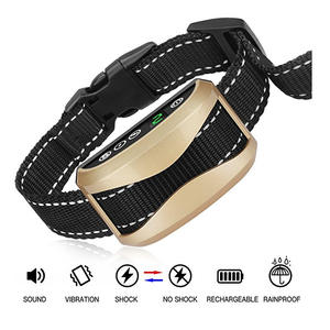 Oplaadbare regendichte hondentrainingshalsband Slim digitaal display Trillen USB-oplaadbaar Anti-blaf Elektrische schoktrainer - Product Image 1