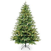 Sapin de Noël artificiel autoportant de haute qualité avec écran LED, multicolore, écologique, pour intérieur et fêtes