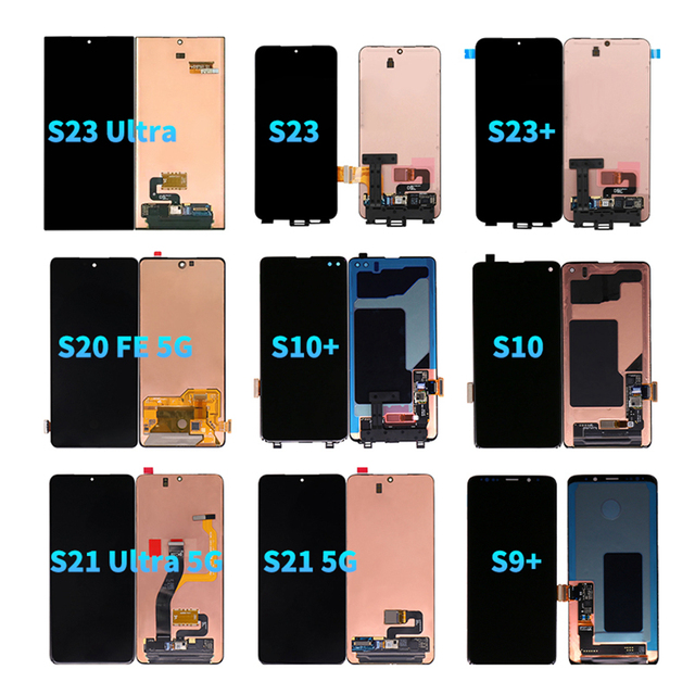 Original Mobile Phone Display Lcd Screen Replacement for Samsung S8 S9 S10 S10+ S20 S21 FE 5G S23 S23+ Ultra Digitizer Assembly