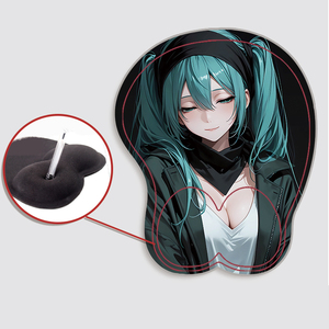 Stile Anime e cartone animato personalizzato fabbrica 3d Sexy tappetino per Mouse supporto da polso tappetino per gioco in tessuto cartone animato per Mouse Pad Hatsune Miku - Product Image 3