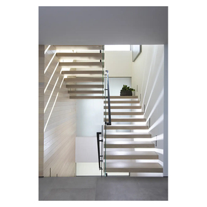 Trong nhà sắt nổi cầu thang Trần thép lan can cầu thang bằng gỗ treo cầu thang - Product Image 4