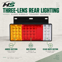 Feu arrière LED HSSH 60W pour camion Isuzu 12V 24V SMD 2835, feu combiné arrière pour camion de fret et remorque