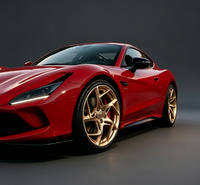 Rines de Aleación Forjados de 5 Radios de 18, 19 y 20 Pulgadas, Color Dorado Mate, 5x112 5x114.3, para Autos Deportivos y Sedanes Ferrari y Audi
