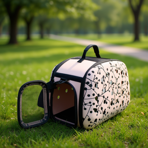 Transportín Ligero y Compacto para Mascotas, Diseño Perforado Plegable para Viajes - Product Image 2
