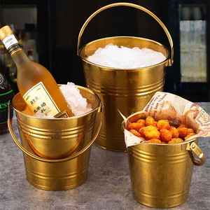 Hot Bán 0.6-4L Bia Xô Thép Không Gỉ Đồ Ăn Nhẹ Gà Xô Vòng Kim Loại Ice Cube Xô - Product Image 5