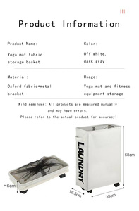 Cesto de lavandería multifuncional Bolsa de almacenamiento de <span class=keywords><strong>ropa</strong></span> sucia Organizador Cesta de lavandería plegable con ruedas - Product Image 2