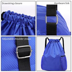 Custom Logo Print Silk Screen Printed Waterproof Oxford Cloth Fabric Sports Leisure Travel <b>Backpack</b> Bag Fitness Portable - Product Image 4