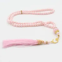 Tasbih musulman 99 perles de prière en cristal avec pompons