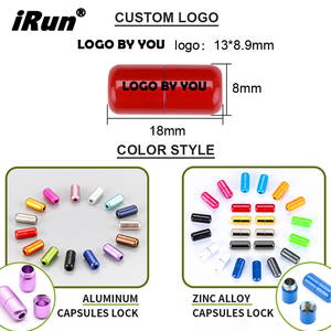 <span class=keywords><strong>IRun</strong></span>-cordones elásticos redondos para zapatillas, cordones semicirculares de nailon con cierre de cápsula de Metal, sin cordones - Product Image 3