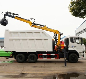 Grúa hidráulica plegable Dongfeng de fábrica china para bloques y ladrillos con garra - Product Image 1