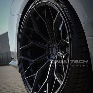 ล้อฟอร์จโมโนบล็อกแบบเว้าลึกสีดำเงาแบบกำหนดเอง XINLAI สำหรับ Mercedes-Benz W205 C300 สำหรับ BMW F30 E90 สำหรับ Audi Q7 - Product Image 2