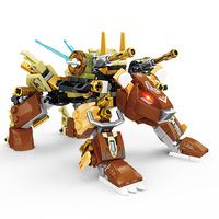 Bloques de Construcción de Robots Mecha, Modelo de Juguete Educativo para Niños, Ensamblaje de Piezas Pequeñas, Modelo de Plástico ABS