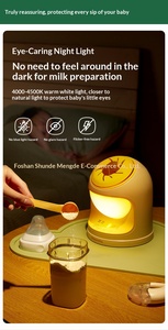 Mezclador de Leche de Fórmula para Bebés 2 en 1, Batidora Eléctrica para Biberones, Funcionamiento Silencioso con Luz Nocturna, Mezcla Suave - Product Image 5