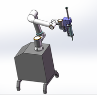 Robot de collage collaboratif à 6 axes pour la distribution d'adhésif de précision, destiné à l'assemblage industriel et à la production à haute variation de modèles CE ISO TS 15066