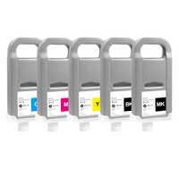 Ocbestjet 5 couleurs 700ML cartouche d'encre compatible PFI-710 complète avec encre Pgment pour imprimante Canon TX2000 TX3000 TX4000