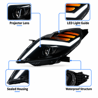 Ensemble de phares LED BK pour Chevrolet Spark 2011-2014, style Lightning, DRL Bi-LED, projecteur, Plug and Play