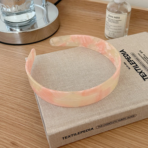 Diadema Coreana Vintage de Acetato de Color Sólido con Broche para el Cabello, Marca de 14 cm, para Mujeres y Niñas Elegantes - Product Image 6