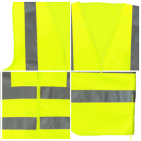 Gilet di Sicurezza Riflettente Fluorescente ANSI Classe 2 Personalizzabile con Logo, 100% Poliestere, Alta Visibilità, per Adulti