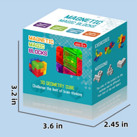 Bloc éducatif en plastique Jouet cube magnétique pliant Jouets