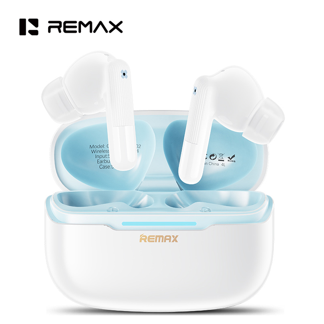 Remax Wireless Bluetooth 5.4 In-Ear Headphones 6-Mic ENC Clear Calls TWS Earphones Active Noise Cancelling Wireless Earbuds
