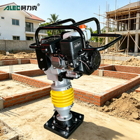 Pilonneuse thermique robuste ALEC 6,5 CV avec moteur Loncin/Lifan, machine de compactage haute fréquence pour fondations routières