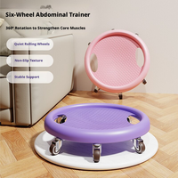 Discos Deslizantes PP de 6 Ruedas para Ejercicios Abdominales, Antideslizantes, para Gimnasio en Casa, Placas Deslizantes para Pilates, Venta al Por Mayor, Fabricante OEM
