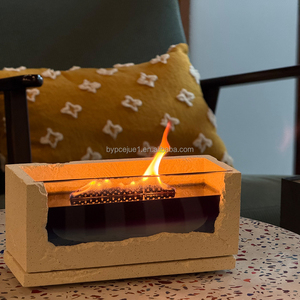 Jueone – Nouveaux pots à bougies vides en verre et béton, carrés, grande capacité 25 oz, pour remplir de la <span class=keywords><strong>cire</strong></span>, récipients en ciment - Product Image 1