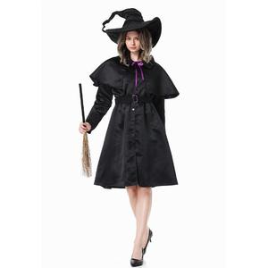 Ensemble de costume de sorcière pour femmes adultes avec chapeau, ceinture et châle, tenue de scène pour Halloween, cosplay - Product Image 5