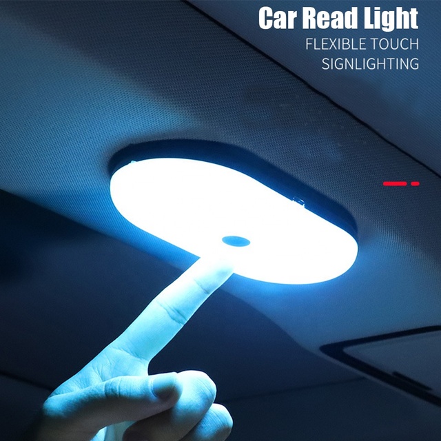 Car Interior Reading Light Auto USB Charging Roof Magnet Auto Day Light Trunk Drl Square Dome Vehicle Indoor Ceiling Lamp