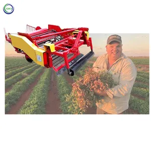 Peanut Picker Fully Automatic Groundnut Harvesting Machine Peanut Groundnut Harvester Tractor Potato Digger Machine Harvester