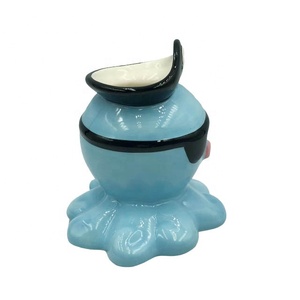 2020 nuevo estilo cerámica interior <span class=keywords><strong>Cactus</strong></span> suculentos jardín macetas para casa con pirata pulpo Azul forma - Product Image 5