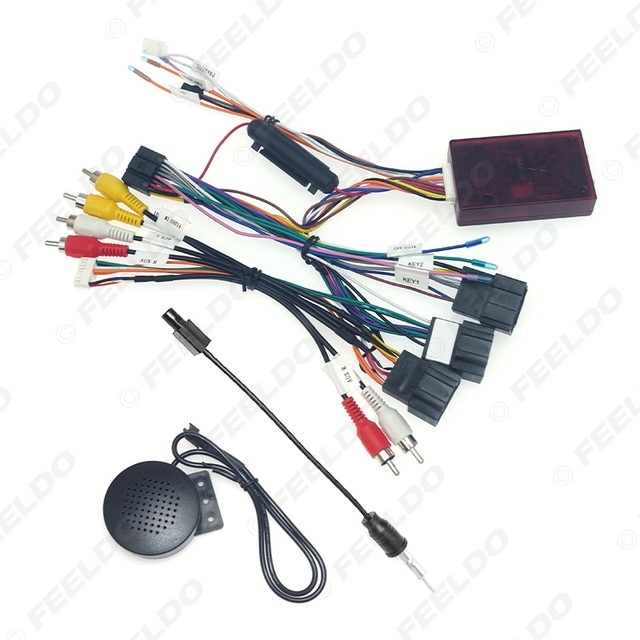 Car 16pin Android Audio Wiring Harness With Canbus Box for Tahoe/Yukon/Suburban/Silverado/Sierra/Traverse Aftermarket Stereo Ins