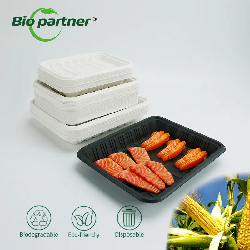 Wholesale fresh fruits vegetables meat chicken display trays container Market Meat Display Trays for food packaging