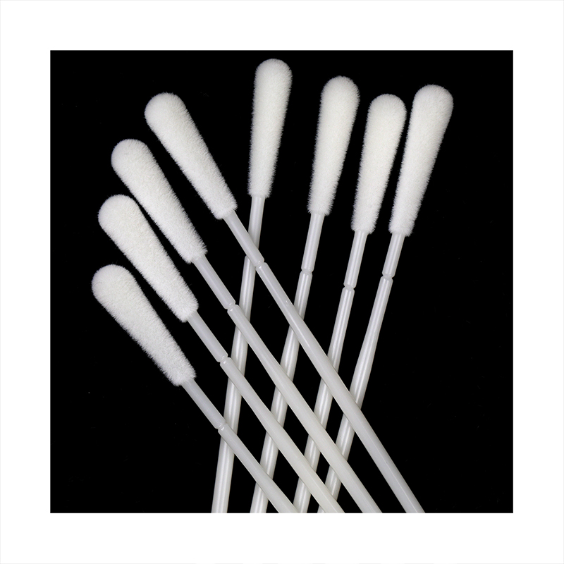Sample Collection Flocked Stick Universal Oral Test Polyester Nasal Swab