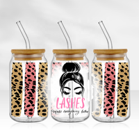 Haute qualité 16 oz UV DTF tasse WrapsTransfers UV DTF Libbey tasse Wraps autocollant UV DTF tasse Wrap transferts soins infirmiers autocollants
