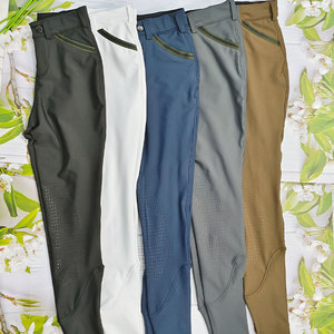 <span class=keywords><strong>Pantalon</strong></span> d'équitation pour enfant avec grip en silicone personnalisé, 5 couleurs, poches, séchage rapide, pour garçon - Product Image 2