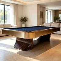 Table de billard 9 boules en bois massif moderne de qualité supérieure, professionnelle, à prix abordable, très vendue, 7ft, 8ft, 9ft, transformable en table à manger