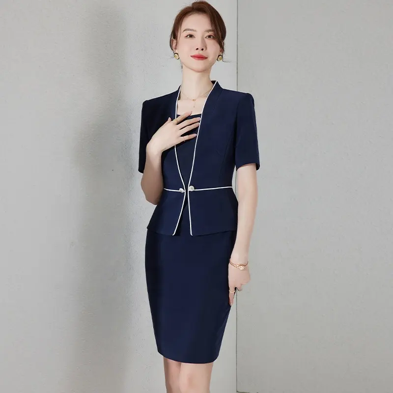 Iş üniforma kadın elbise etek ofis elbiseler tasarım orijinal fabrika özelleştirme desteği