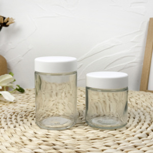 ขวดโหลแก้วใสทนเด็กขนาด4ออนซ์พร้อมฝาปิดทนความร้อนสำหรับบรรจุภัณฑ์ดอกไม้อาหาร - Product Image 1