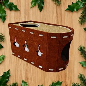 Superventas, nuevo Material de fieltro, accesorios para mascotas, gran capacidad, separar, cama para rascar gatos de doble capa, nido de lujo para perros - Product Image 4