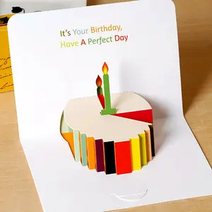 هدية بحر إيجة مخصصة فاخرة كارت عيد ميلاد الذكرى بطاقة معايدة دعوة يطفو على السطح 3D بطاقة عيد ميلاد سعيد