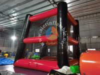 Nouveau jeu sportif gonflable pas cher, jeu de tir au panier, noir et rouge, jeu interactif gonflable à vendre