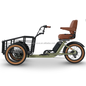 Triciclo Elettrico per Passeggeri Velomove 500W a 3 Ruote con Cambio Shimano a 7 Velocità e Ruote Grasse Bici <span class=keywords><strong>Elettrica</strong></span> <span class=keywords><strong>Cargo</strong></span> a 3 Ruote per Famiglie - Product Image 2