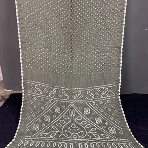 Diseñador indio hermoso Color caliente Satin Crush Party Wear Saree con blusa de trabajo de secuencia para boda y fiesta para mujer - Product Image 1